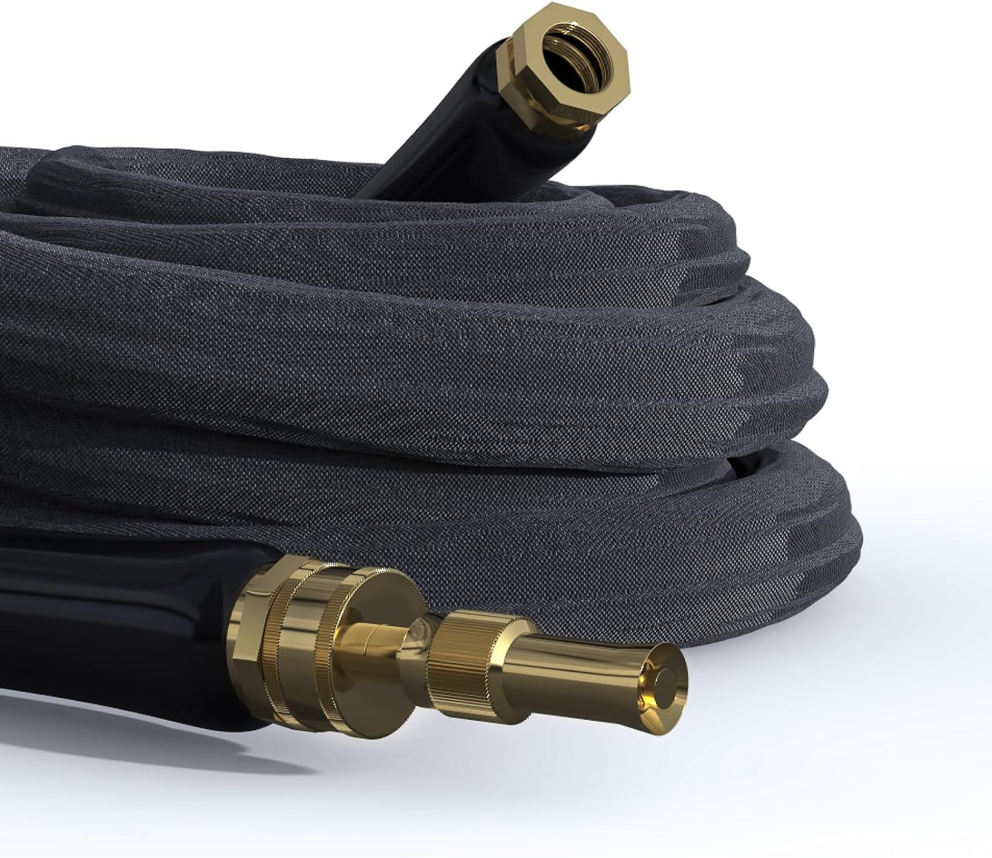 Upgraded Non-Expanding Garden Hose 5/8 in. x 50 ft, Ultra-Light Water Hose, Flexible, Burst-Resistant, Lead-Free, Anti-Kink, High-Pressure, Eco-Friendly